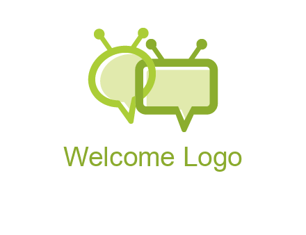 speech bubble media logo