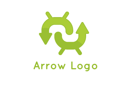 arrows in android logo
