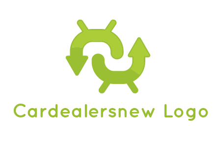 arrows in android logo