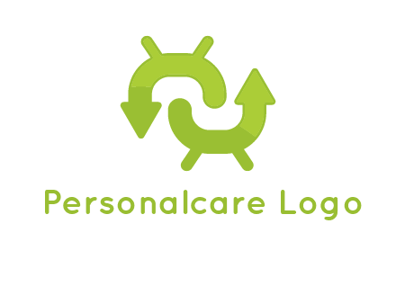 arrows in android logo