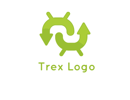 arrows in android logo
