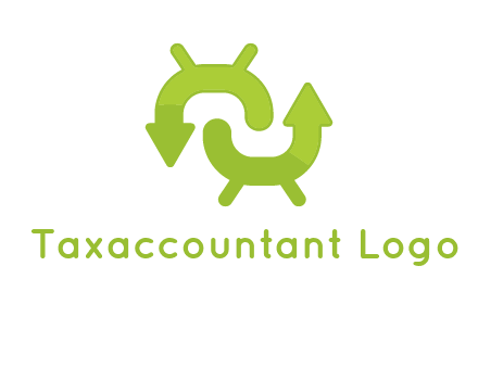 arrows in android logo