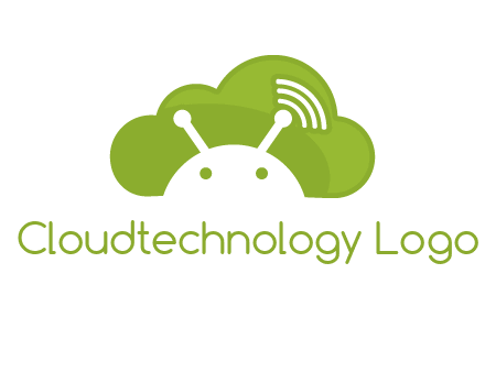android in cloud information technology logo