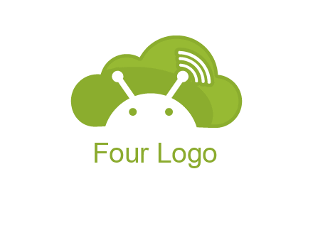 android in cloud information technology logo