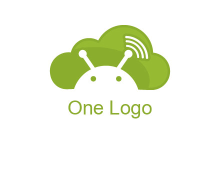 android in cloud information technology logo