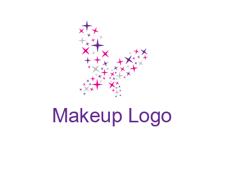 butterfly in star shape logo