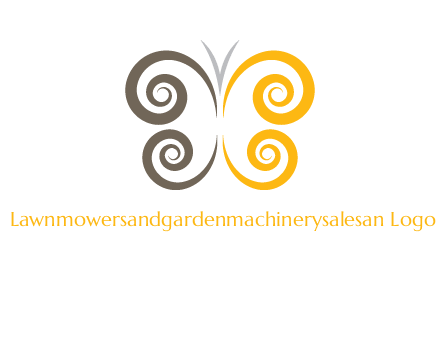 swirl butterfly beauty logo