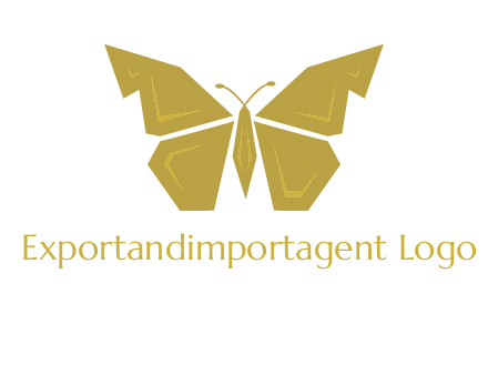 geometric butterfly icon