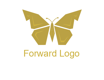 geometric butterfly icon