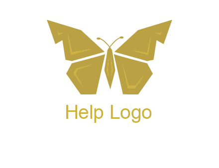 geometric butterfly icon