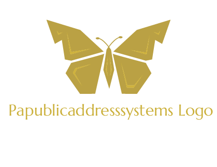 geometric butterfly icon