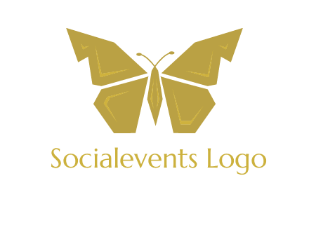 geometric butterfly icon