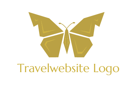 geometric butterfly icon
