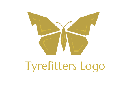 geometric butterfly icon