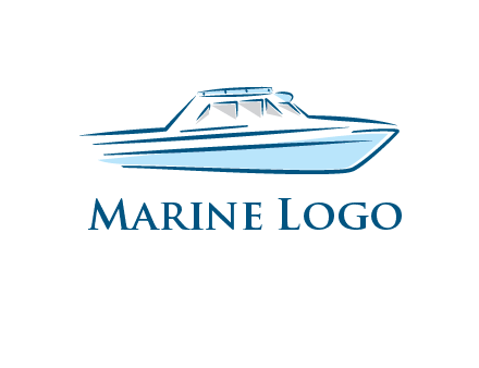 yacht icon for water sports logo