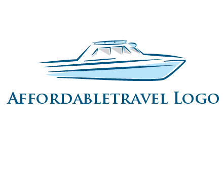 yacht icon for water sports logo