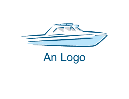 yacht icon for water sports logo