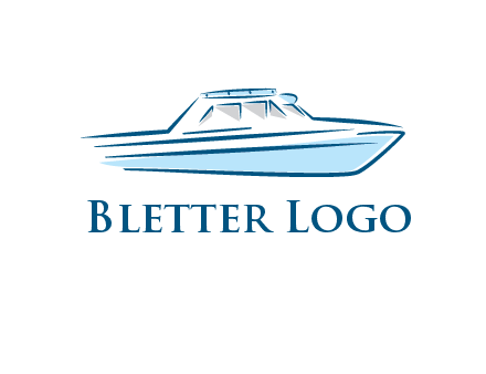yacht icon for water sports logo