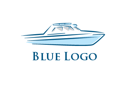 yacht icon for water sports logo