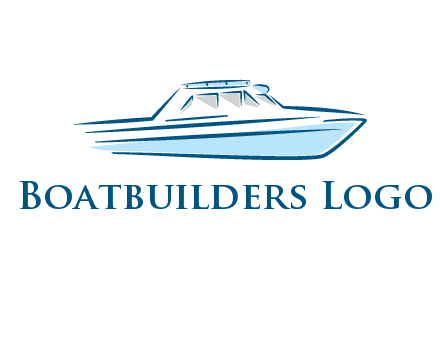 yacht icon for water sports logo