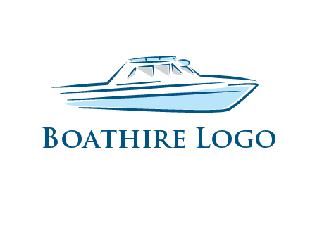yacht icon for water sports logo