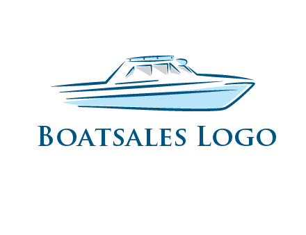 yacht icon for water sports logo