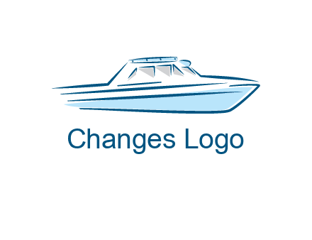 yacht icon for water sports logo