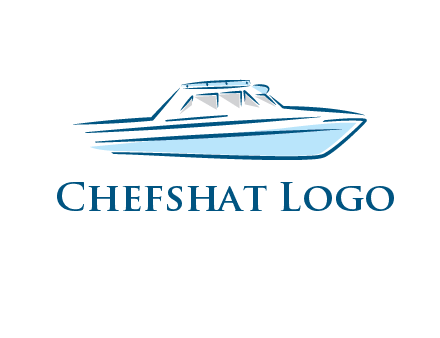 yacht icon for water sports logo