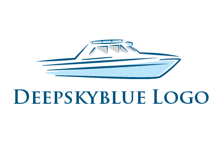 yacht icon for water sports logo