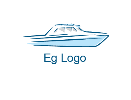 yacht icon for water sports logo