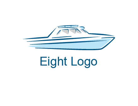 yacht icon for water sports logo