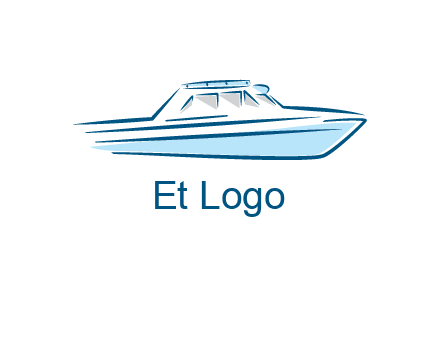 yacht icon for water sports logo