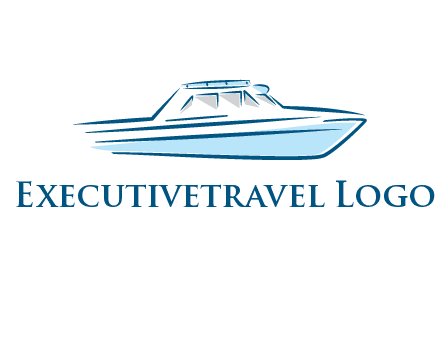 yacht icon for water sports logo