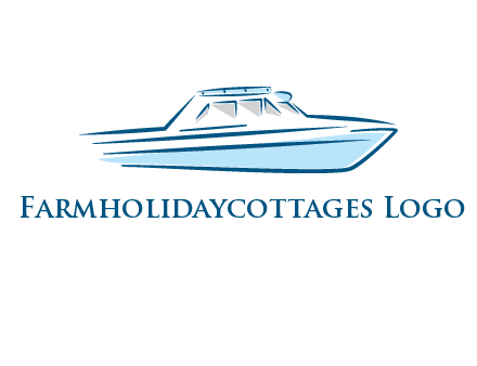 yacht icon for water sports logo