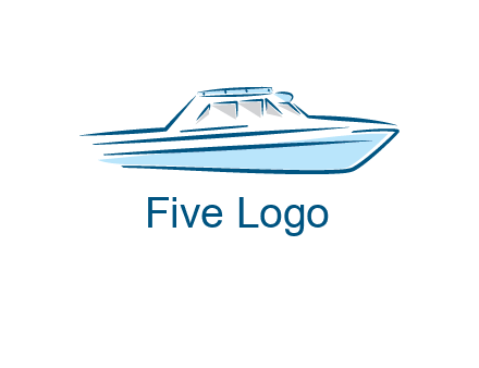 yacht icon for water sports logo