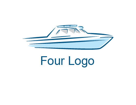 yacht icon for water sports logo
