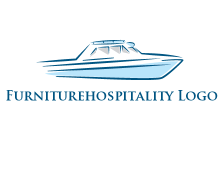 yacht icon for water sports logo