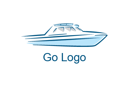 yacht icon for water sports logo