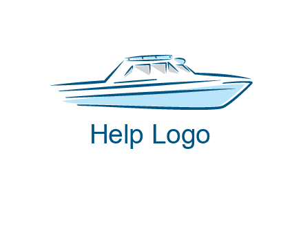 yacht icon for water sports logo