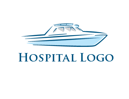 yacht icon for water sports logo