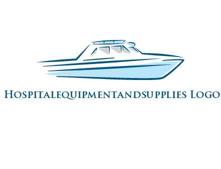yacht icon for water sports logo