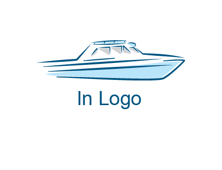 yacht icon for water sports logo
