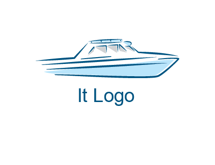 yacht icon for water sports logo