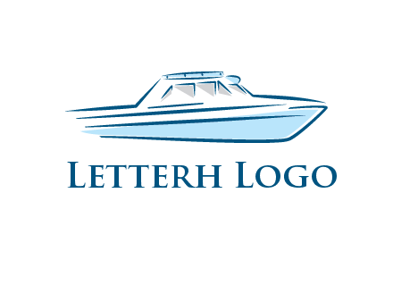 yacht icon for water sports logo