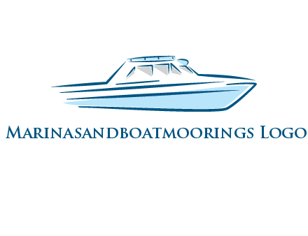 yacht icon for water sports logo