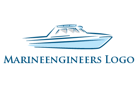 yacht icon for water sports logo