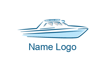 yacht icon for water sports logo
