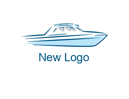 yacht icon for water sports logo