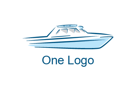 yacht icon for water sports logo