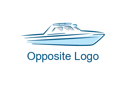 yacht icon for water sports logo